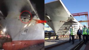 إنزال حاملة الطائرات التركية المحلية “TCG Anadolu” إلى مياه البحر (فيديو) وردود السعودين والقطريين والاتراك حول كفاءتها