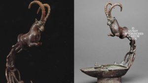 مصباح مصنوع من البرونز وجد في عاصمة مملكة حضرموت (شبوت) شاهد ماذا كتب عليه