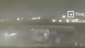 مشهد جديد لإطلاق صاروخين على الطائرة الأوكرانية بالأجواء الإيرانية