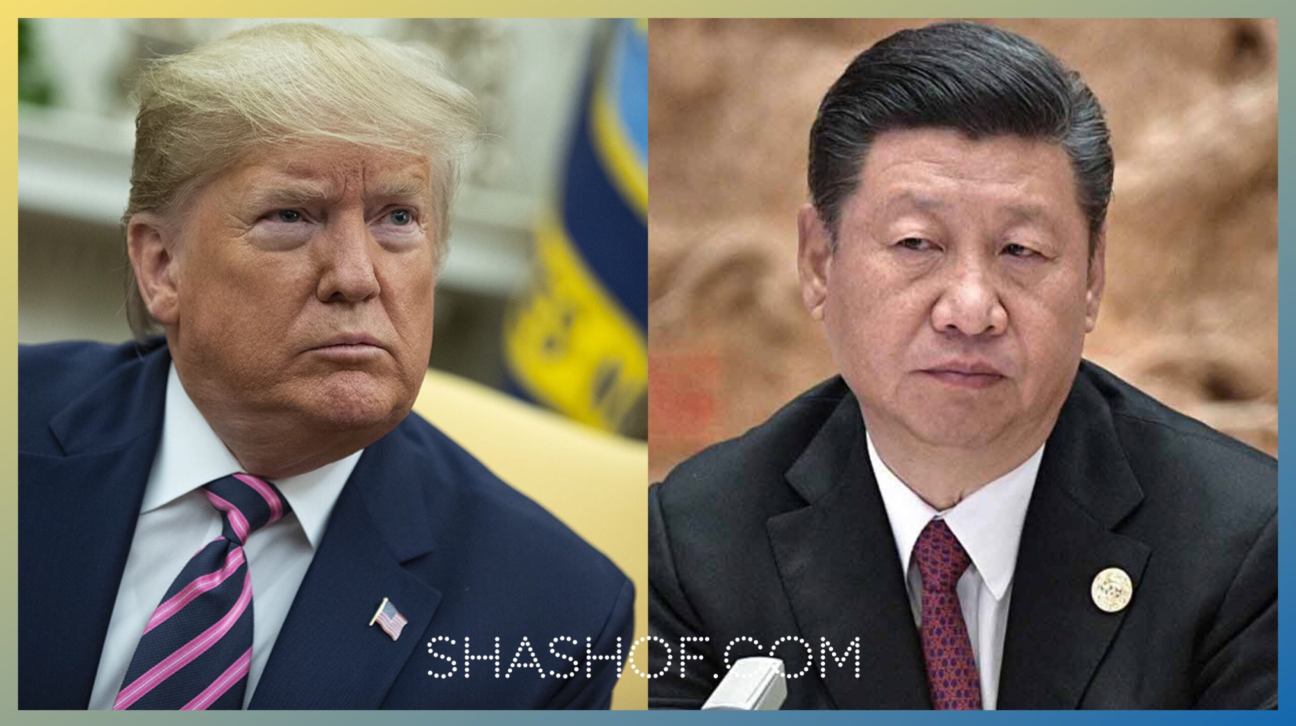 الرئيس الامريكي والصيني