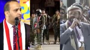 لحظة سقوط صاروخ على مأرب اثناء إيقاد شعلة 26 سبتمبر وردة فعل المذيع والعرادة (فيديو)