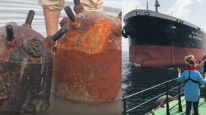 الالغام تعجل بتدمير ناقلة النفط صافر