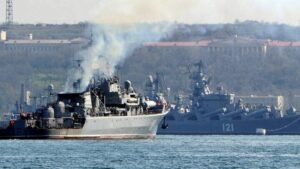 اكتشاف روسي خطير! هل تقف واشنطن وراء تدمير السفينة موسكفا‬⁩ الروسية(فيديو)