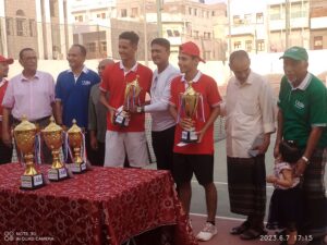 ختام رائع لمنافسات البطولة السادسة لنادي التنس العدني