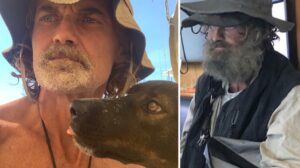 إنقاذ بحار و كلبته تاهو شهرين في المحيط الهادىء شاهد كيف عاشوا (فيديو)