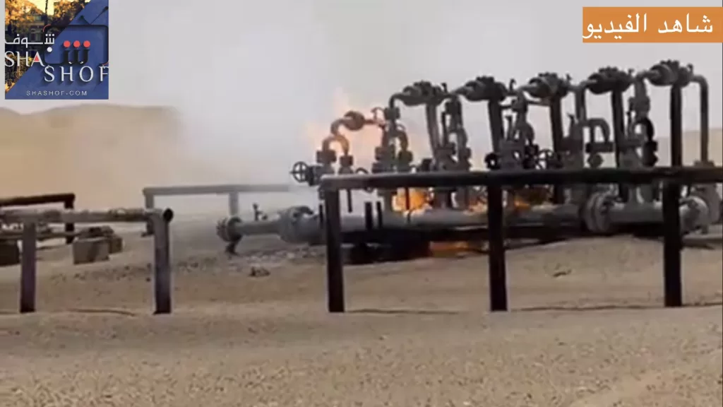 حريق يلتهم أنبوب نفط بمحافظة مأرب في اليمن بسبب مفاوضات الرياض وصنعاء