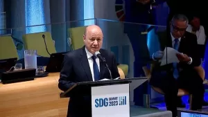 كلمة مصورة للرئيس رشاد العليمي في نيويورك بظل مفاوضات الرياض مع الحوثي