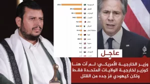 زعيم جماعة الحوثي يقدم رؤية للدول العربية وإيران تمكن من ايقاف القطع الامريكية والحرب في غزه