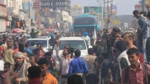 تعز تستقبل بعثة المنتخب اليمني للناشئين بحضور رسمي وشعبي غير مسبوق