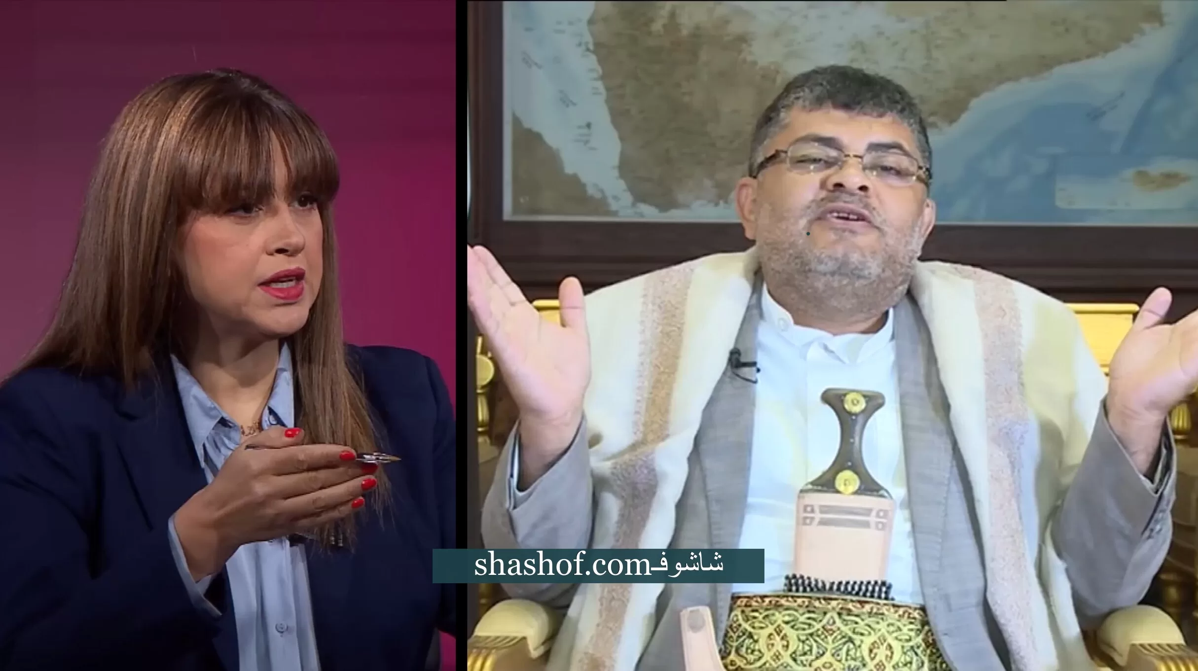 محمد علي الحوثي يحرج مذيعة بي بي سي بمقابلة حول عمليات البحر الاحمر (فيديو)