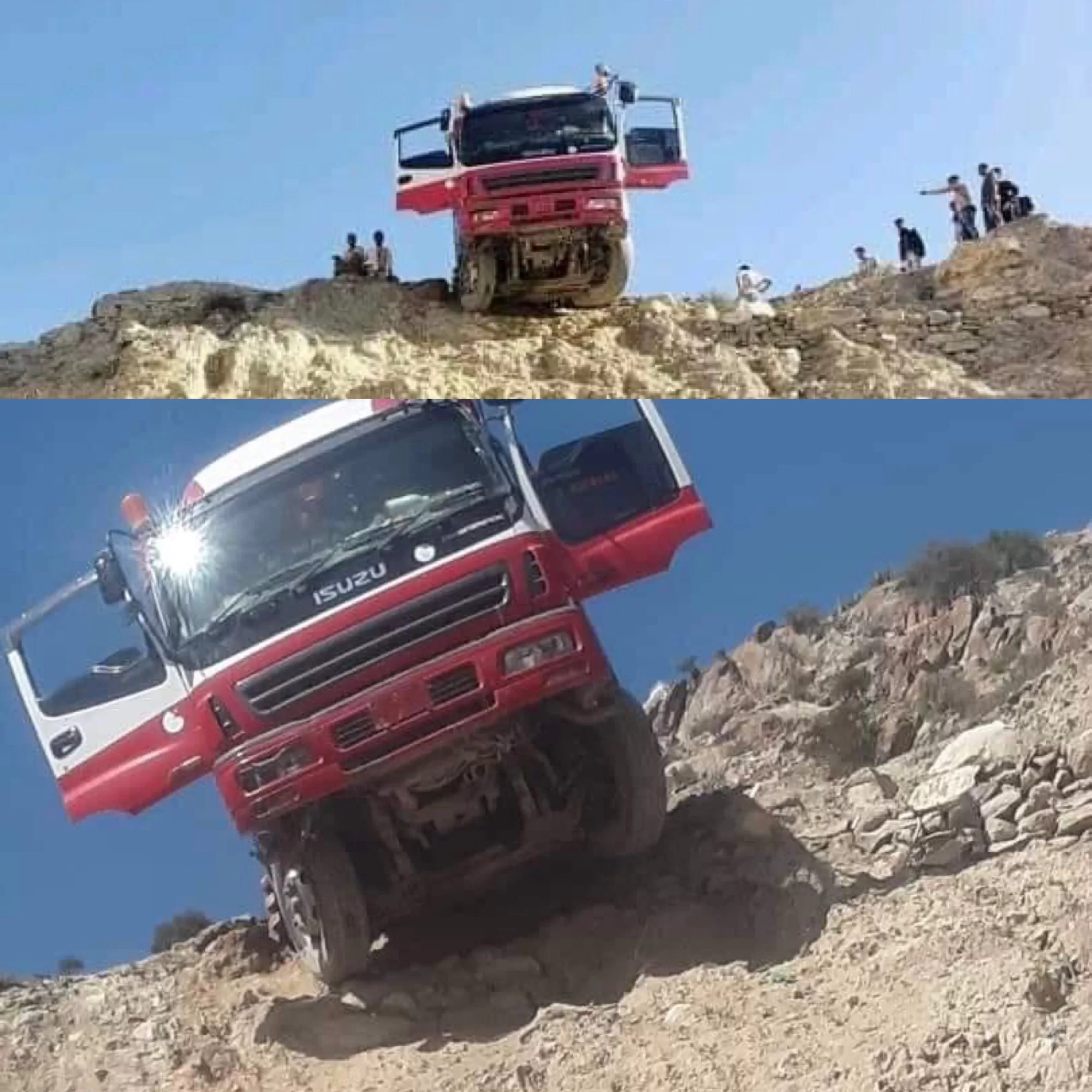 حادث مروّع يهدد حياة سائق يمني في منطقة ظمران بالقبيطة: النجاة من بين أنياب الموت