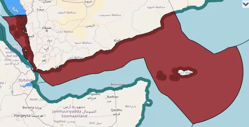 اليمن يعلن منع السفن الاسرائيلية من الابحار في المحيط الهندي باتجاه رأس الرجاء الصالح