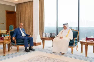 اخبار عدن الان : اليمن وقطر تبحثان تعزيز التعاون الاقتصادي ودعم الحكومة اليمنية