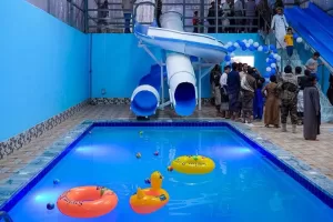 أخبار وتقارير : افتتاح مشروع حدائق الأمازون للألعاب المائية بعتق، محافظة شبوة اليمنية