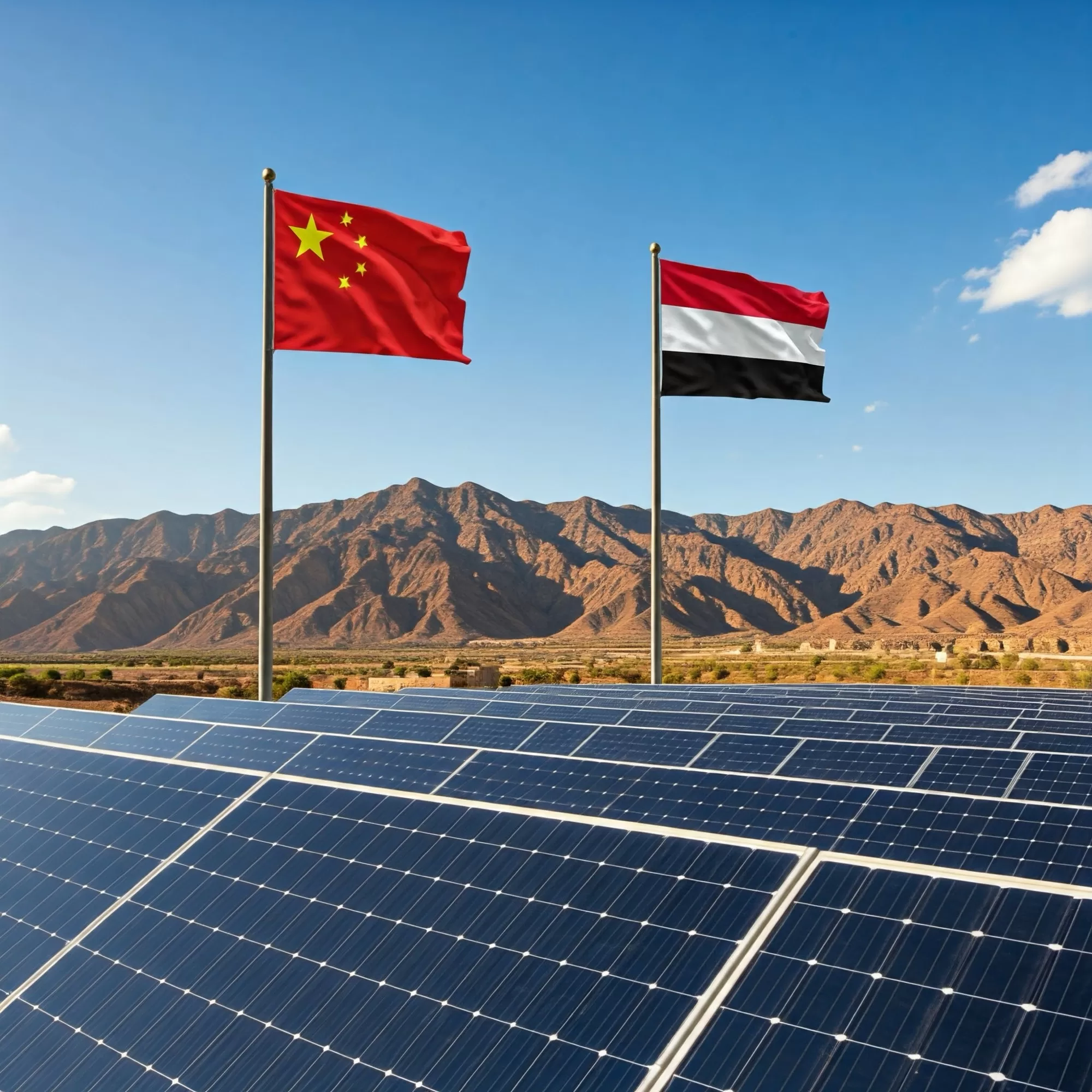 استثمار صيني جديد في اليمن: محطة طاقة شمسية بتمويل 100 مليون يوان