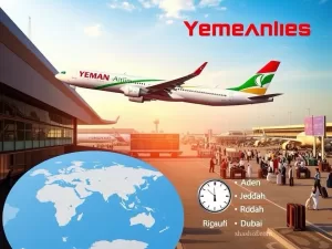 رحلات طيران اليمنية: اكتشف مواعيد السفر المثيرة ليوم الإثنين 16 ديسمبر 2024!