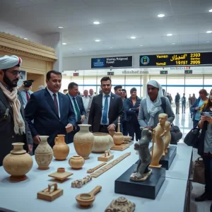 تفاصيل إحباط محاولة تهريب قطع أثرية يمنية نادرة في مطار عدن عن طريق منظمة الدولية