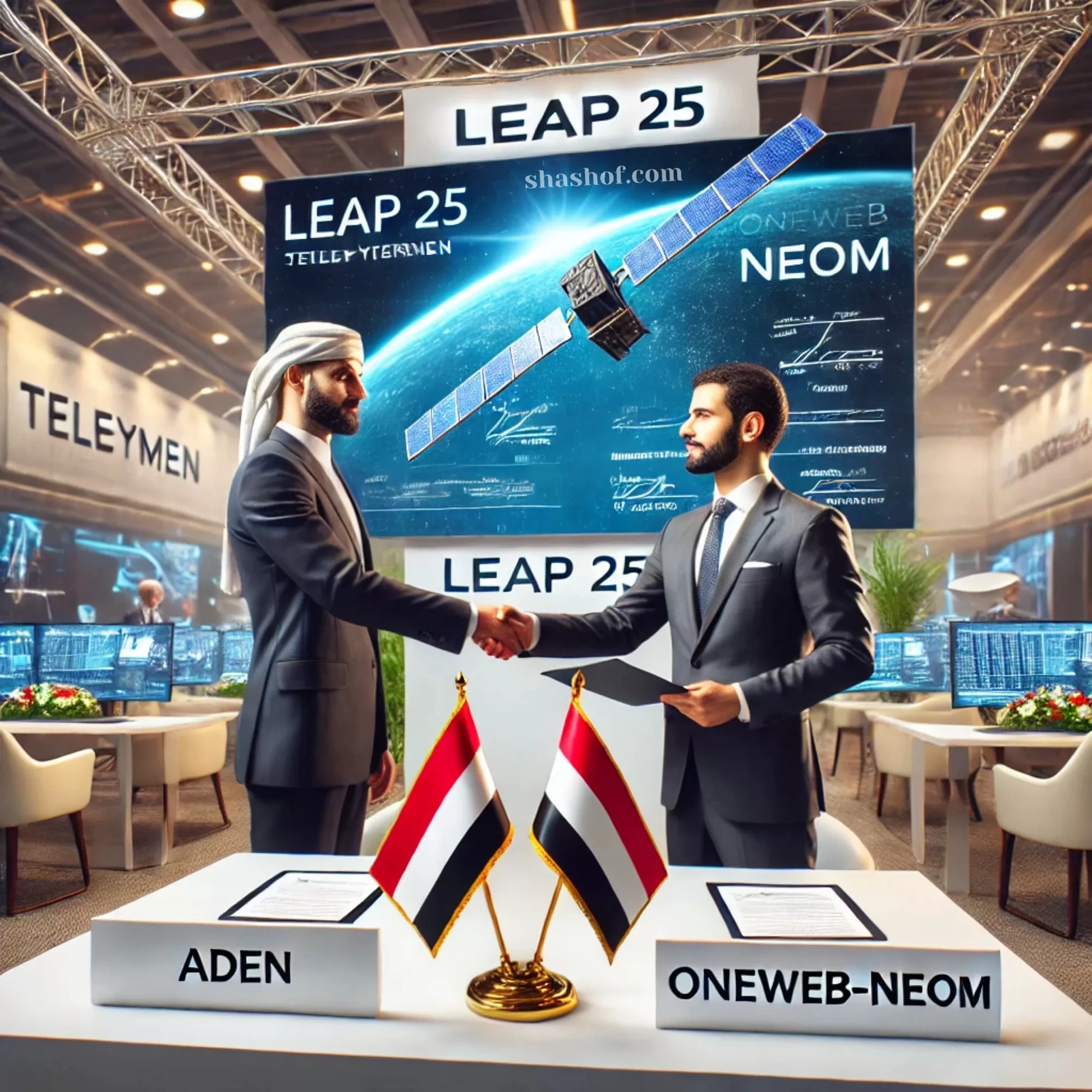 توقيع مذكرة تفاهم بين “تيليمن عدن” و”ون ويب – نيوم” لتوفير الإنترنت الفضائي في مناطق حكومة عدن