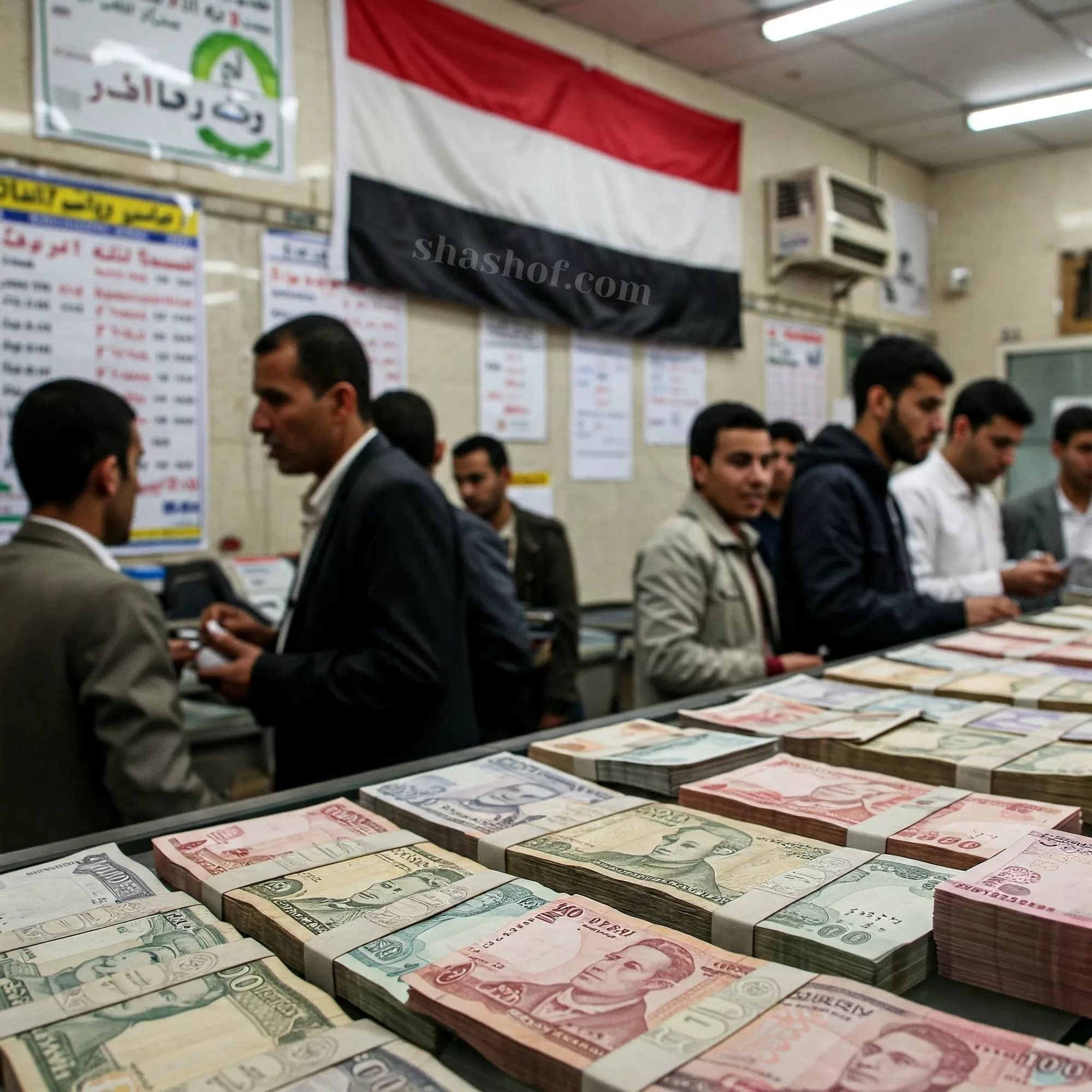 ارتفاع طفيف في أسعار صرف الريال اليمني بعدن واستقرارها في صنعاء