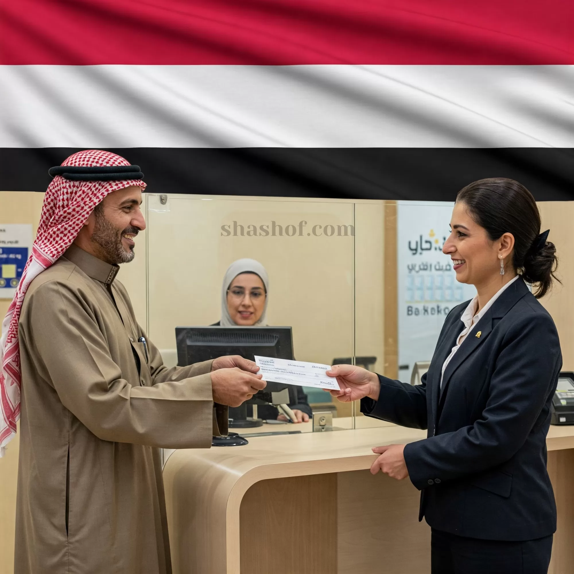 صرف رواتب هيئة الآثار في حضرموت عبر بنك البسيري