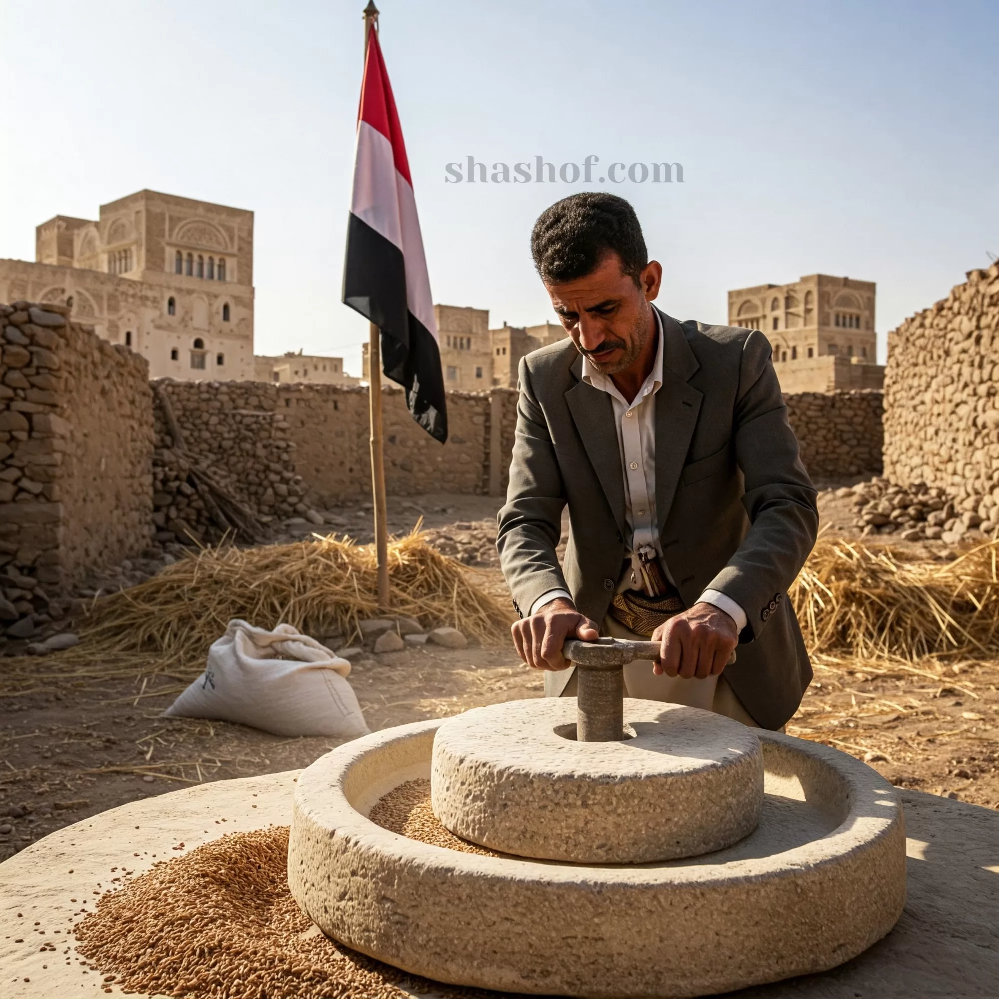 تحوّل استراتيجي في إنتاج الدقيق بصنعاء: نحو طحين قمح كامل 100%