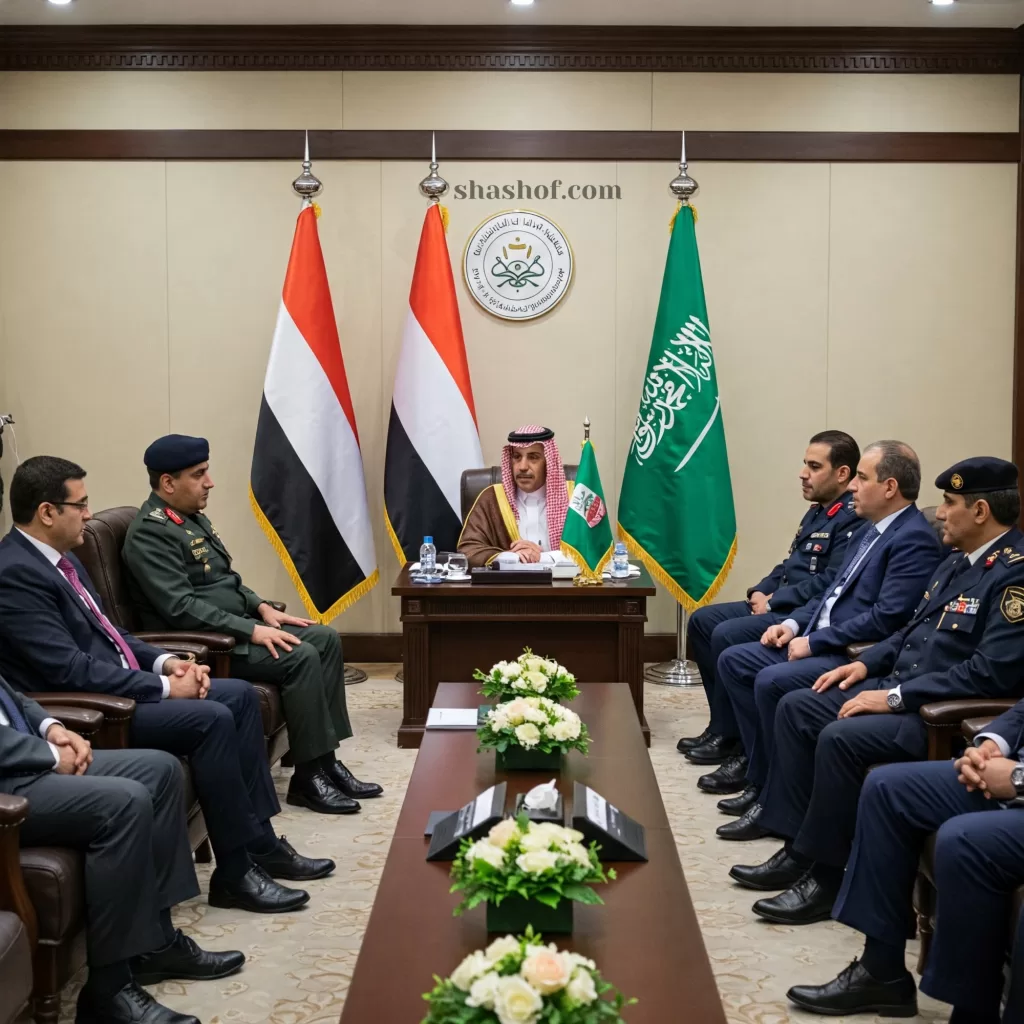محافظ حضرموت يبحث ملفات أمنية وخدمية في السعودية بدعم من المملكة لـ "حلف القبائل"