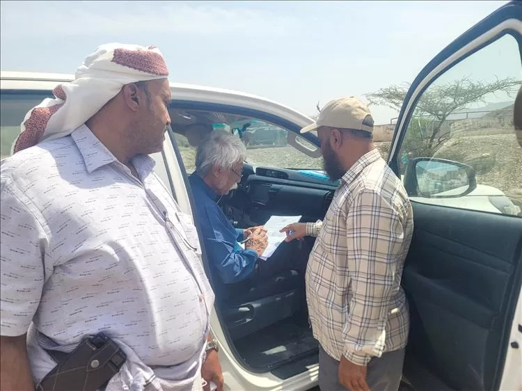 لجنة من وزارة الزراعة والأسماك تستلم أعمال تأهيل سد سبأ بلحج من الجهة المنفذة