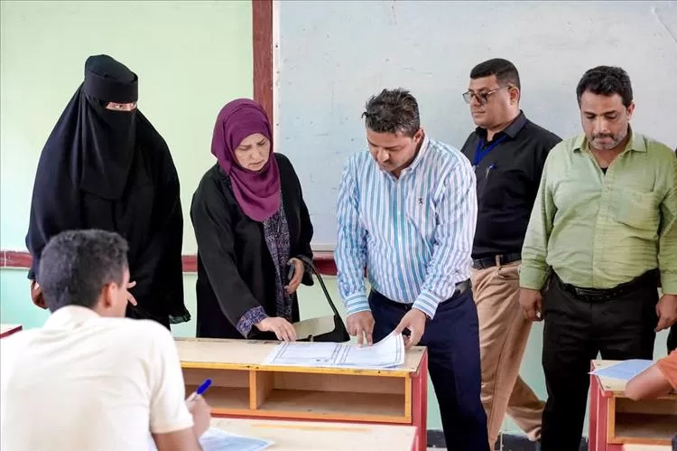 معاوية يزور مراكز الامتحانات النهائية للثانوية العامة 2025/2024 لمديرية الشيخ عثمان