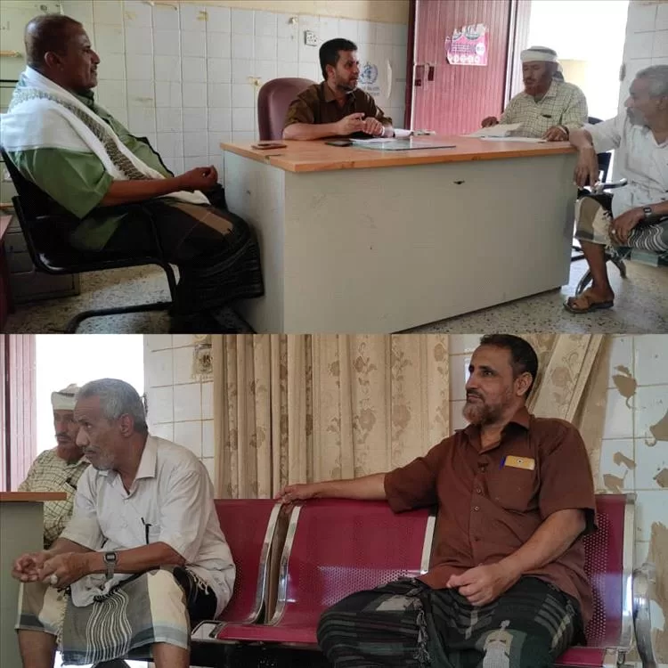 بتوجيه من محافظ أبين الأمين العام المحلي بمودية يزور المستشفى لمواجهة تفشي الكوليرا