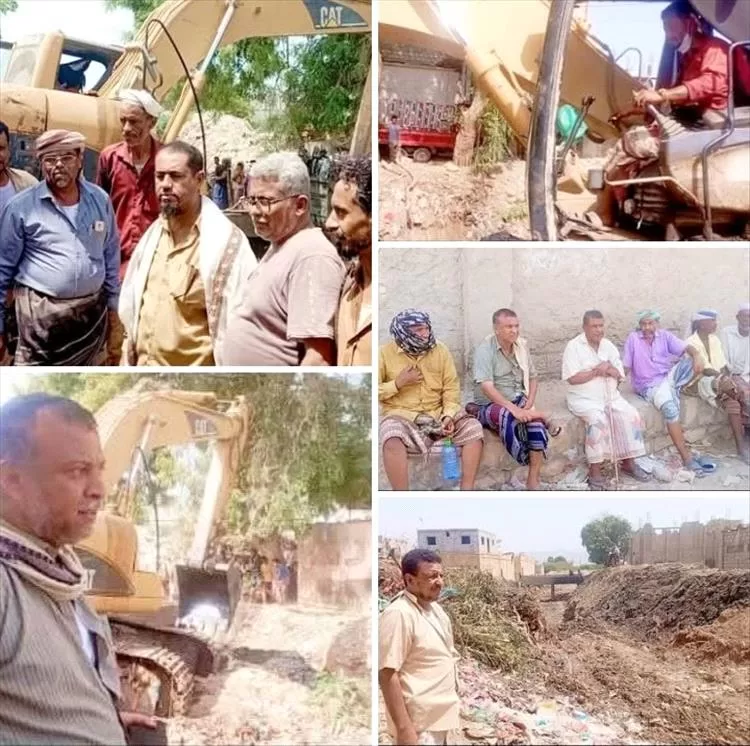 بتوجيهات المحافظ .. مدير عام خنفر  يتابع أعمال تصفية القناة الحاملة بمقطع "الحصن "ويشيد بالجهود المبذولة