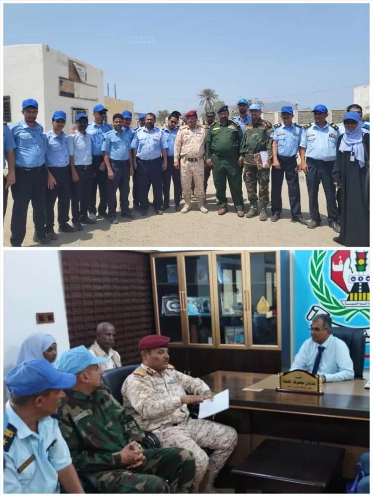 عاطف والقلعة يلتقيان مدير وطلبة معهد قوات حفظ السلام بعدن