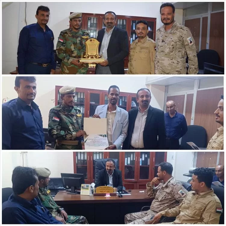 قائد لواء دعم أمني يكرم الوكيل النوبة تقديرا لجهوده في خدمة أسر الشهداء والجرحى