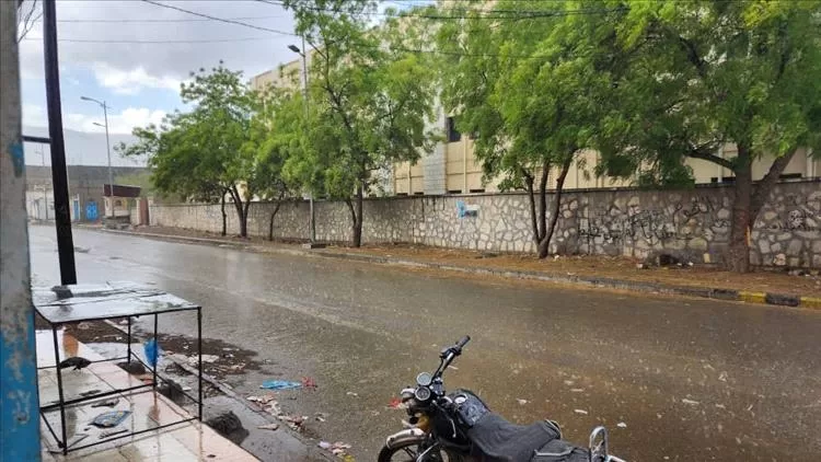 اليمن اليوم اخبار المحافظات هطول أمطار متفرقة على منطقة