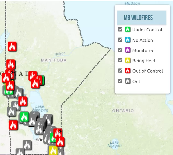 حرائق الغابات في مانيتوبا تهدد مشروع ألاموس للذهب