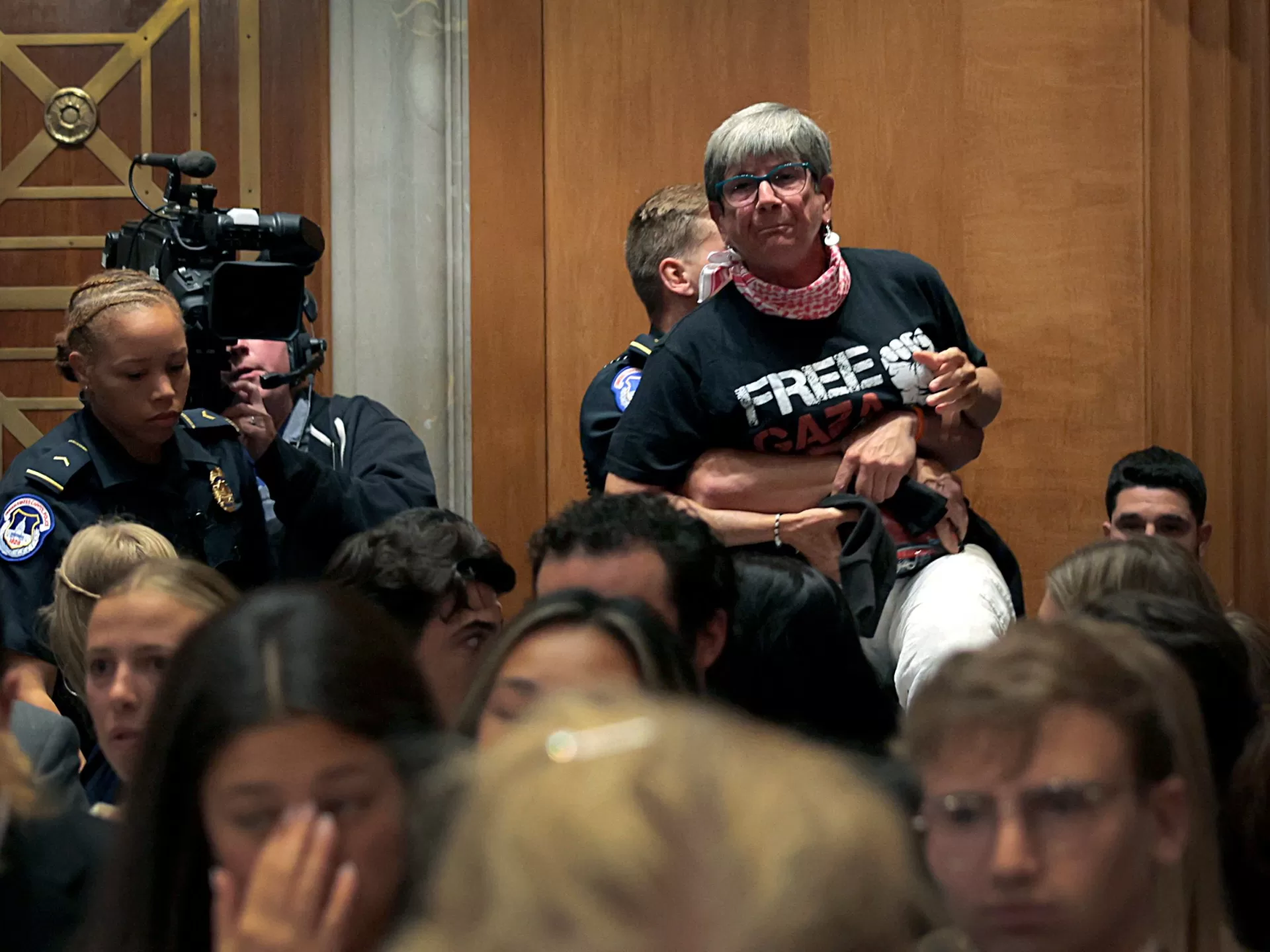 خلال جلسة في الكونغرس.. روبيو يواجه هتافات تندد بإبادة غزة