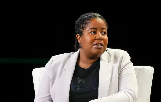 SAN FRANCISCO, CALIFORNIA - OCTOBER 18: Kapor Capital Managing Director Ulili Onovakpuri speaks onstage during TechCrunch Disrupt 2022 on October 18, 2022 in San Francisco, California. (Photo by Kimberly White/Getty Images for TechCrunch)