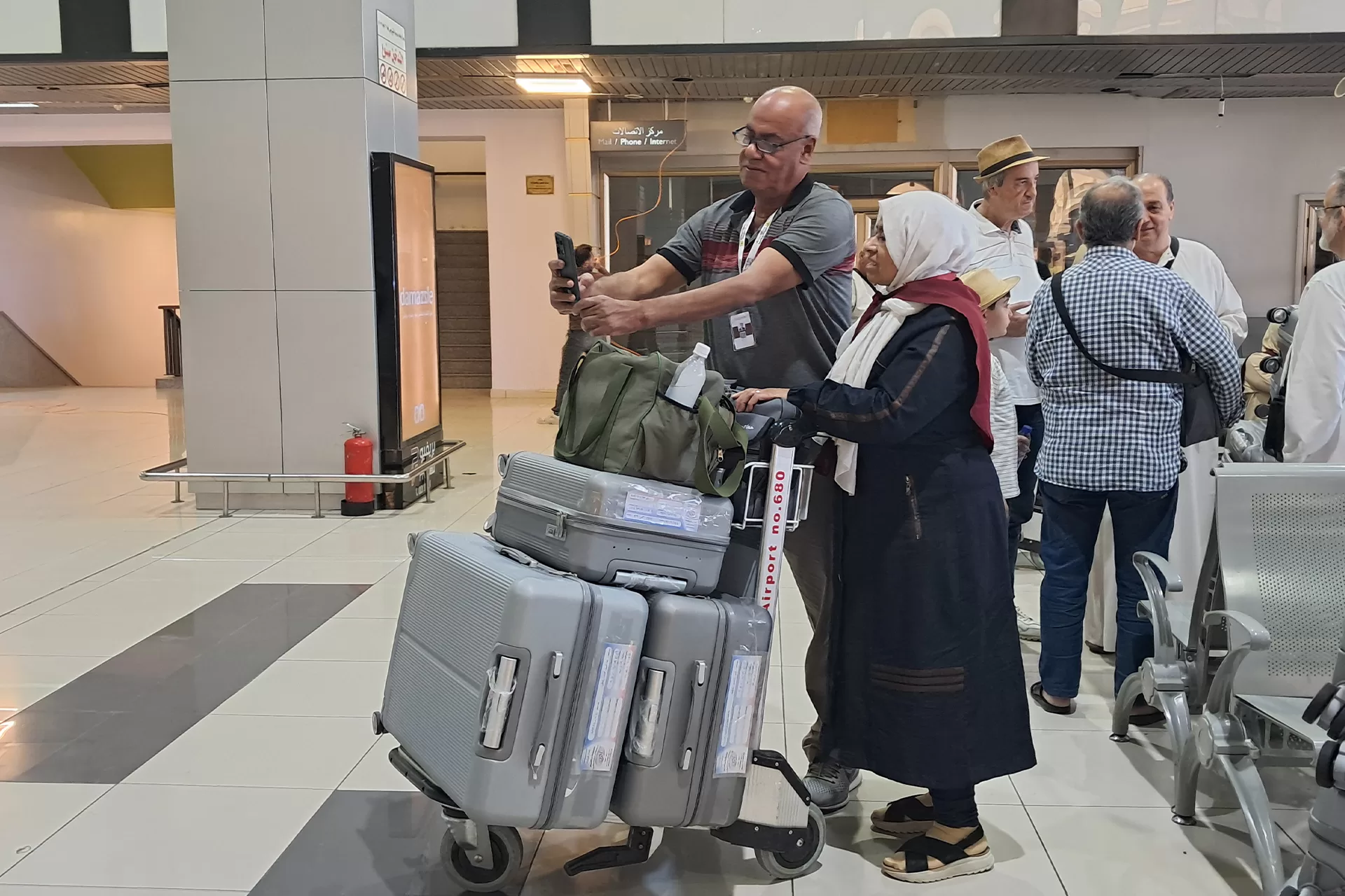 فرحة مضاعفة ..هكذا تبدو أولى رحلات الحج من دمشق