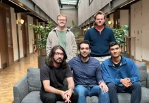 Hasan Sukkar (C) with his team at 11xAI.