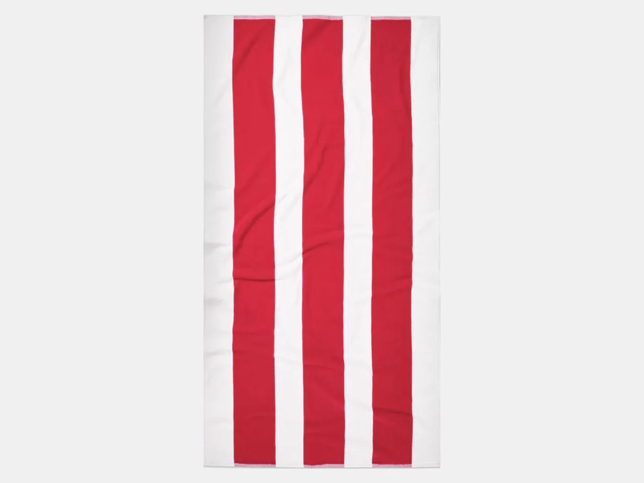 منشفة مخططة حمراء وبيضاء