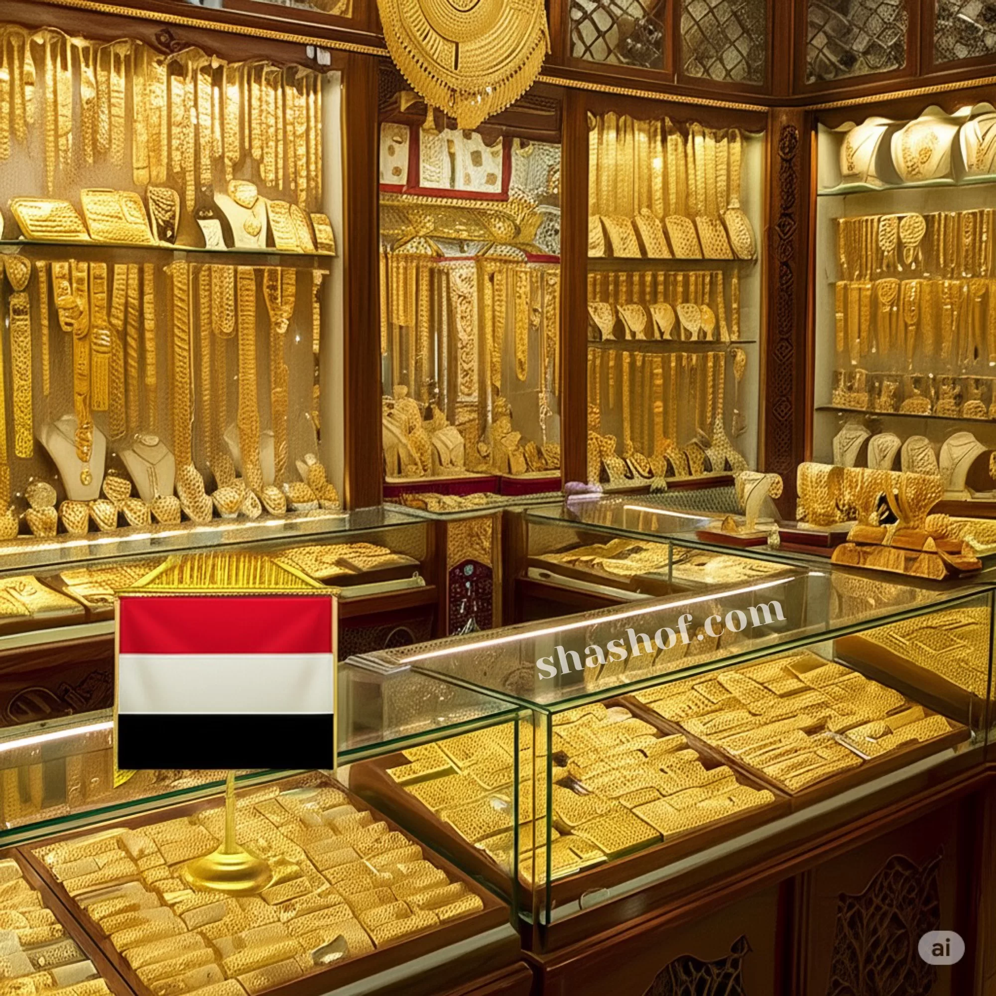 انخفاض ملحوظ في أسعار الذهب بصنعاء وعدن اليوم