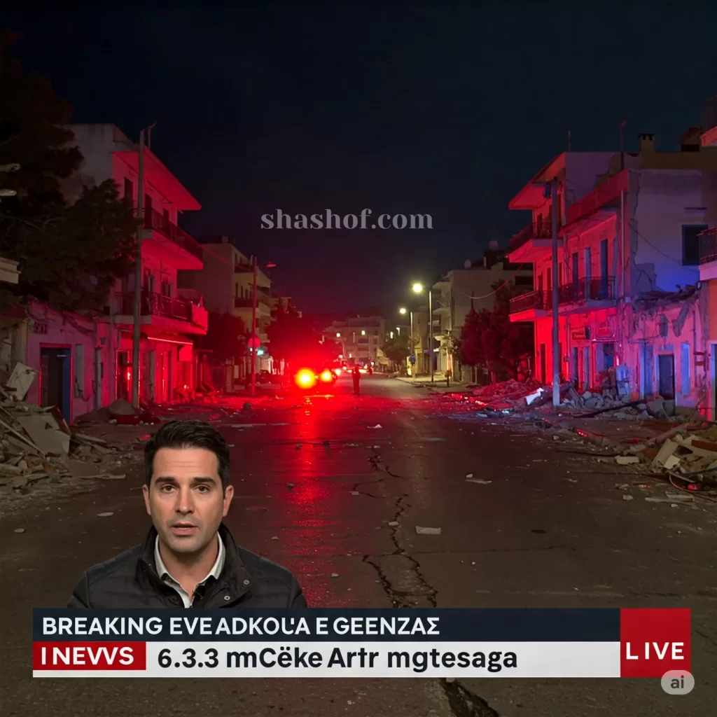 زلزال بقوة 6.3 درجة يضرب جزيرة كريت في اليونان
