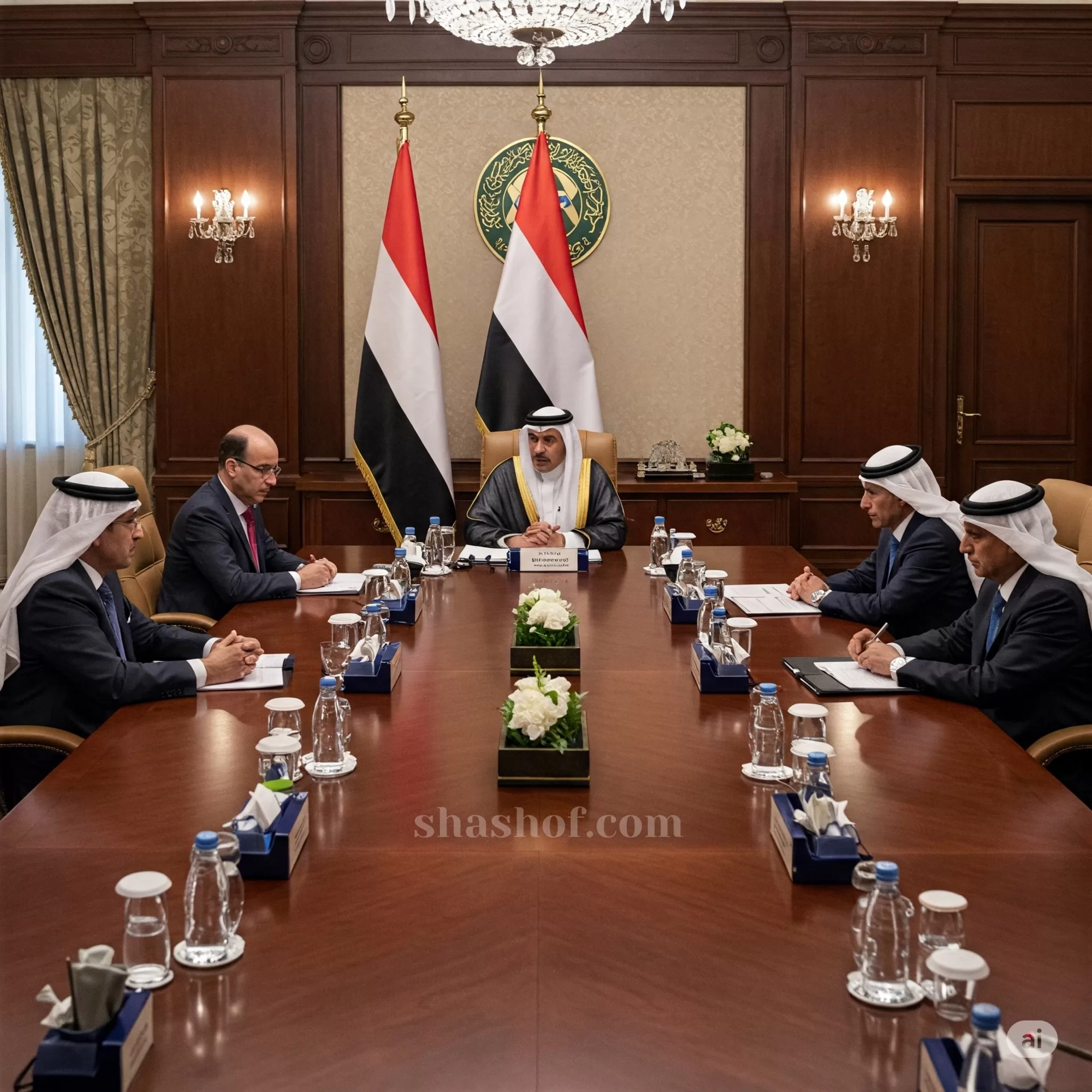 العليمي يدعو قمة بغداد الاقتصادية لتأسيس صندوق عربي لإعمار اليمن