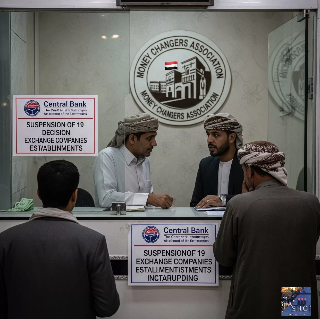 صنعاء: جمعية الصرافين تعلق التعامل مع 19 شركة ومنشأة صرافة لمخالفتها تعليمات البنك المركزي
