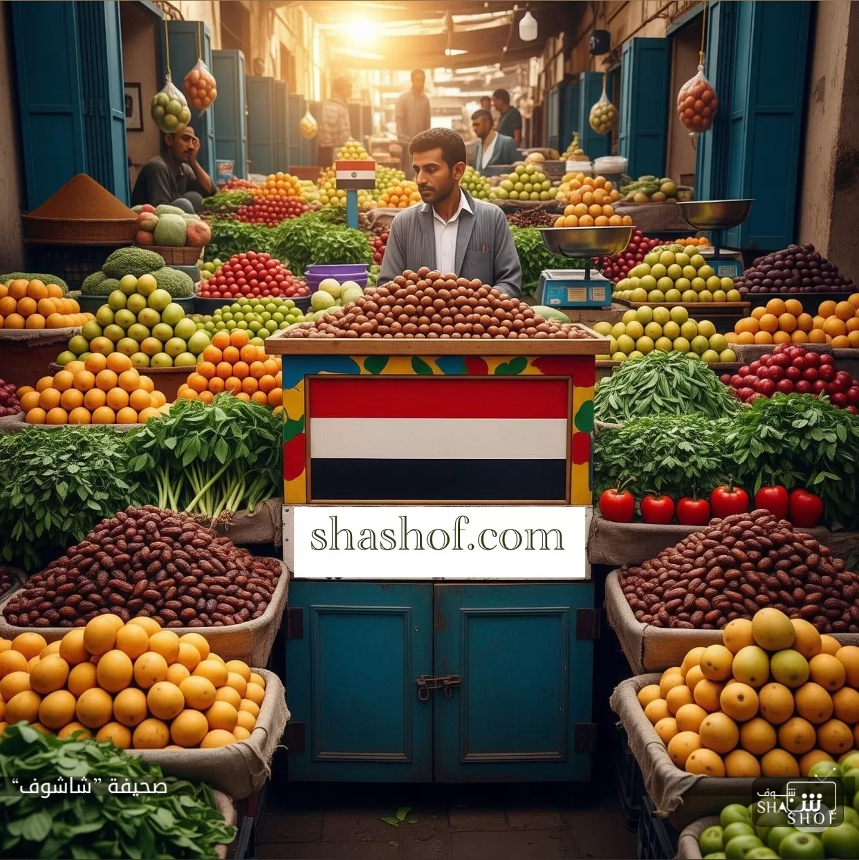 أسعار الخضروات والفواكه بالجملة وبالكيلو في سوق شميلة – صنعاء وسوق المنصورة – عدن