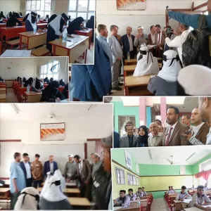 أخبار المحافظات – الوزير العكبري يدشن إختبارات الثانوية العامة بمديرية تبن بلحج