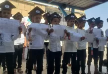 مدرسة الشهيد لبوزة بالمحلة لحج تختتم العام الدراسي بتكريم 20 من الأوائل المتفوقين