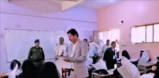 نائب وزير التربية"العباب" يدشن اختبارات الثانوية العامة بمأرب