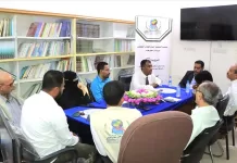 وفد مجلس إدارة مؤسسة الصندوق الخيري للطلاب المتفوقين يلتقي بقياد فرع المؤسسة بسيئون