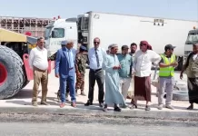 وكيل محافظة المهرة يتفقد سير أعمال تطوير جمرك شحن