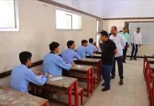 أمين عام مديرية خور مكسر يدشن امتحانات الثانوية العامة للعام الدراسي 2024 – 2025م
